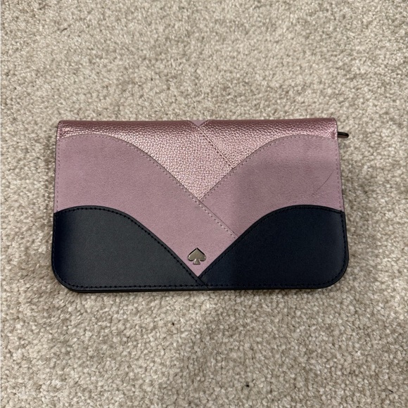 Kate Spade Mauve and Navy wallet/clutch - Picture 1 of 5